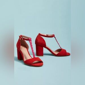 Anthropologie Kelsey T-Strap Heels
